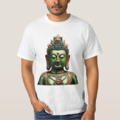 73 Green Tara - buddhistischer Maske-T - Shirt (Vorderseite)
