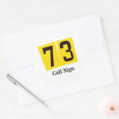 73 Ham Radio Sticker oder Namensmarken Anpassen (Umschlag)