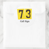 73 Ham Radio Sticker oder Namensmarken Anpassen (Tasche)