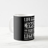 73 Jahre alt 1952 Geburt der Legende 73. Geburtsta Kaffeetasse (Vorderseite Links)