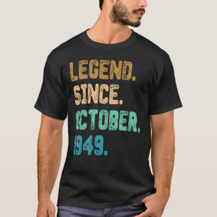 73 Jahre alte Legende seit Oktober 1949 73. Birthd T-Shirt