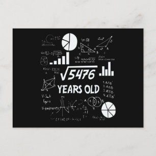 73 Jahre alter Geburtstag Mathematiklehrer 73. Geb Postkarte