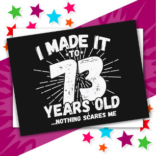 73 Jahre alter sarkastischer Meme lustiger 73. Geb Postkarte