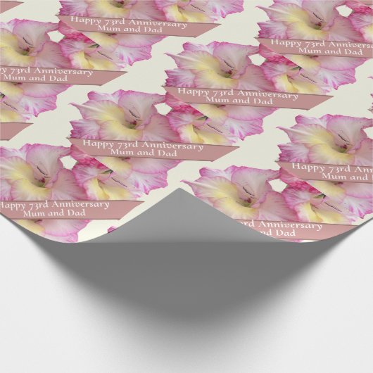 73. Jahrestag Geschenkpapier (Ecke)