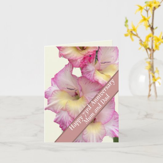 73. Jahrestag Karte (Gelbe Blume)