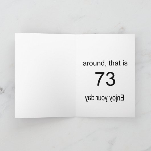 73. KARTE (Innenseite)