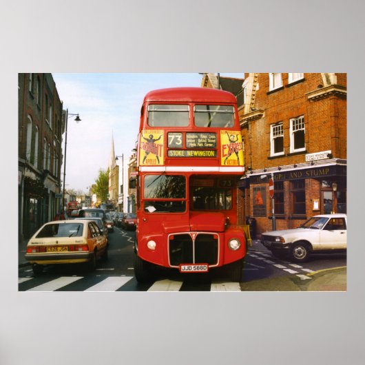 73 London Bus Full Color Poster (Vorne)