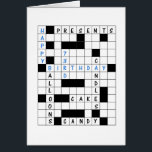 73rd Birthday, Crossword Puzzle<br><div class="desc">Great card for a crossword puzzle enthusiast. 73rd birthday card that shows a crossword puzzle with the words 'Happy 73rd birthday' filled in. They will love this birthday card!</div>