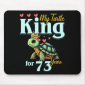 73rd Wedding Anniversary Couples My Turtle King Fo Mousepad (Vorne)