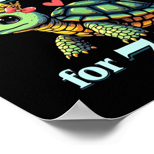 73rd Wedding Anniversary Couples My Turtle King Fo Poster (Ecke)