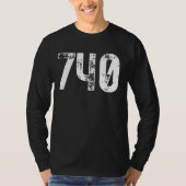 740 Area Code Newark OH Mobile Telefone Area Code T-Shirt (Vorderseite)