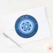 741 Hz Solfeggio-Frequenz-Aufkleber Runder Aufkleber (Umschlag)