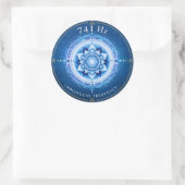 741 Hz Solfeggio-Frequenz-Aufkleber Runder Aufkleber (Tasche)