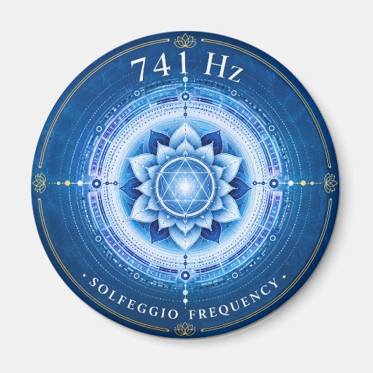 741 Hz Solfeggio-Frequenz Magnet (Vorne)