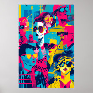 741 Mosaik-Alltagsheld Poster