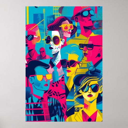 741 Mosaik-Alltagsheld Poster (Vorne)