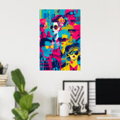 741 Mosaik-Alltagsheld Poster (Heimbüro)