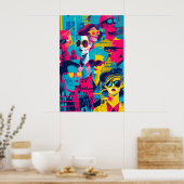 741 Mosaik-Alltagsheld Poster (Küche)