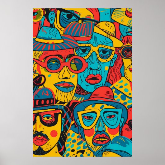 742 Mosaik-Alltagsheld Poster (Vorne)