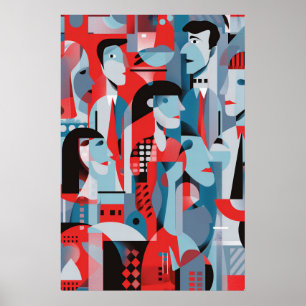 743 Mosaik-Alltagsheld Poster