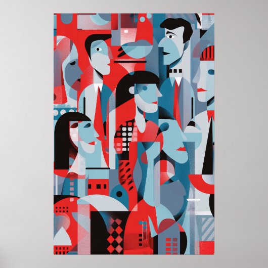 743 Mosaik-Alltagsheld Poster (Vorne)