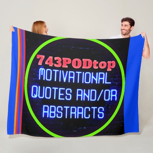 743PODtop Zazzle Store FLEECE BLANKET! (Beispiel)