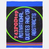 743PODtop Zazzle Store FLEECE BLANKET! (Vorderseite)