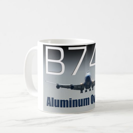 747 ALUMINIUMÜBERSCHUSS KAFFEETASSE (Vorderseite Links)
