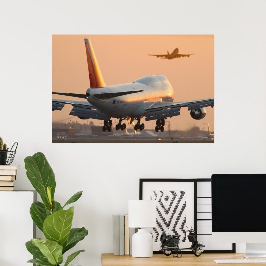 747 FLUGGESELLSCHAFT POSTER (Heimbüro)