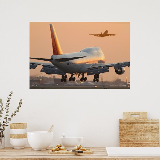 747 FLUGGESELLSCHAFT POSTER (Küche)
