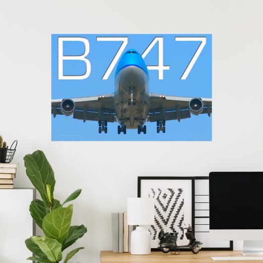747 FLUGGESELLSCHAFT POSTER (Heimbüro)