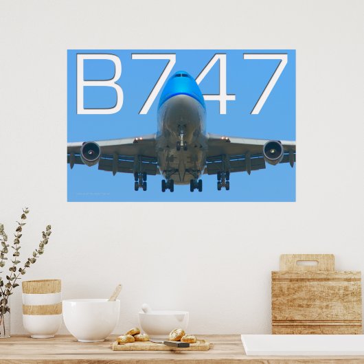 747 FLUGGESELLSCHAFT POSTER (Küche)