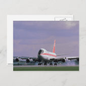 747 Land am internationalen Flughafen Pearson, Tor Postkarte (Vorne/Hinten)