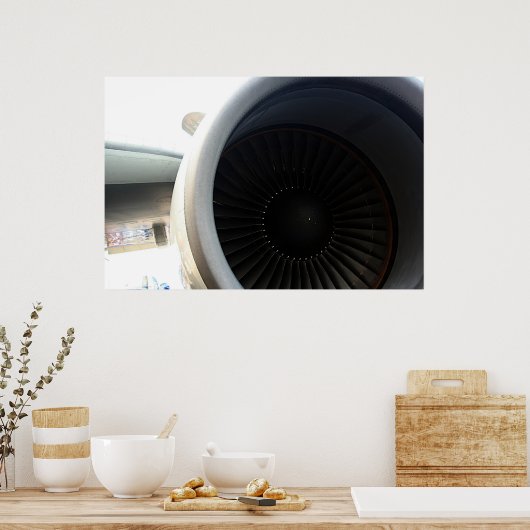 747 Motor Poster (Küche)