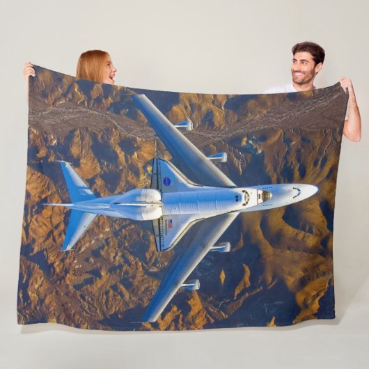 747 RAUMFAHRZEUGE FLEECEDECKE (Beispiel)