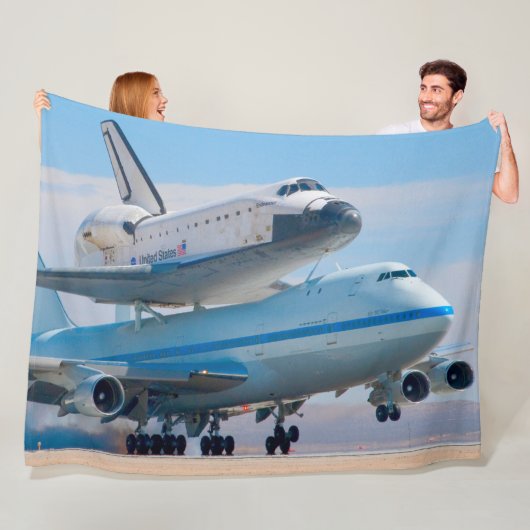 747 RAUMFAHRZEUGE FLEECEDECKE (Beispiel)