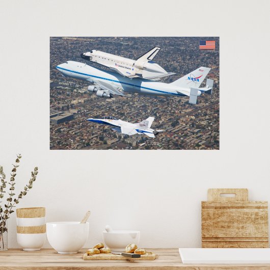747 Shuttle Carrier Aircraft Poster (Küche)