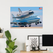 747 Shuttle Carrier Aircraft Poster (Heimbüro)