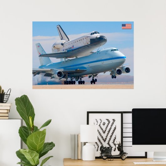 747 Shuttle Carrier Aircraft Poster (Heimbüro)