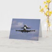 747 und Shuttle ankommend, Karte (Gelbe Blume)