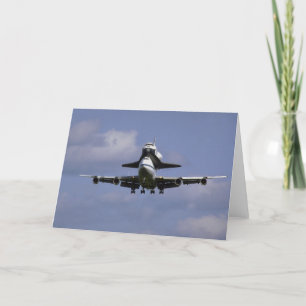 747 und Shuttle ankommend, Karte