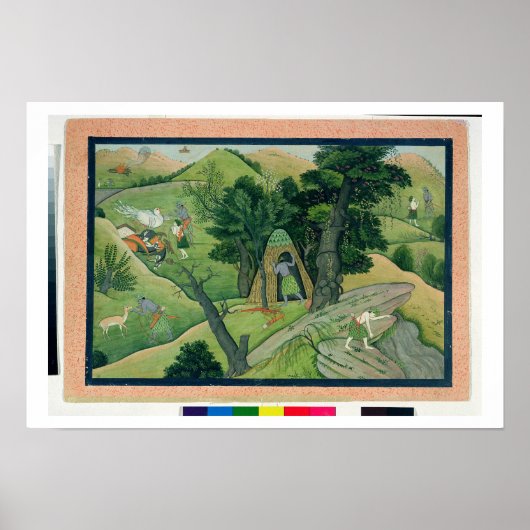 74.73 Rama und Lakshmana wandern auf der Suche nac Poster (Vorne)