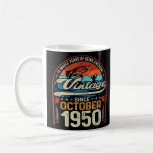 74. Geburtstag 74 Jahre Altes Angelfreund Geborene Kaffeetasse