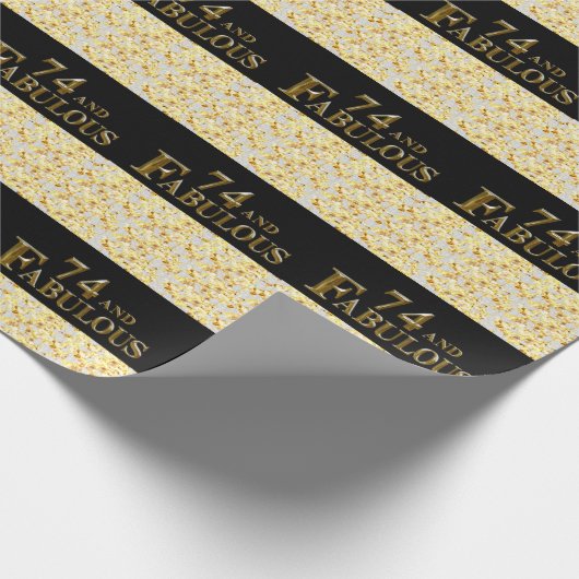 74. Geburtstag Geschenkpapier (Ecke)
