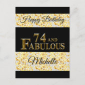 74. Geburtstag Postkarte (Vorderseite)