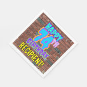 74. Geburtstag ~ Spaß, Urban Graffiti Inspiriert L Serviette (Ecke)