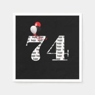 74. Geburtstagsballons Serviette