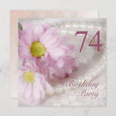 74. Geburtstagsfeier Einladung mit den Moderaten (Vorne/Hinten)