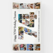74. Geburtstagsfeier Nummer 74 Fotocollage Banner (Vertikal)