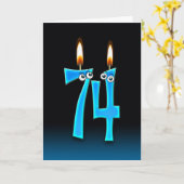 74. Geburtstagskandale Karte (Gelbe Blume)